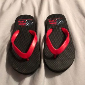 Barely work Bear toddler boy flip flops